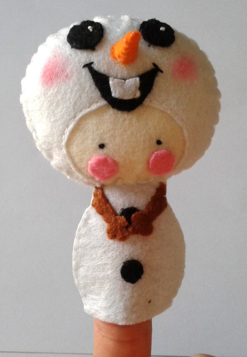 Frozen Finger Puppet Pattern Anna Elsa Olaf Kristoff & Etsy