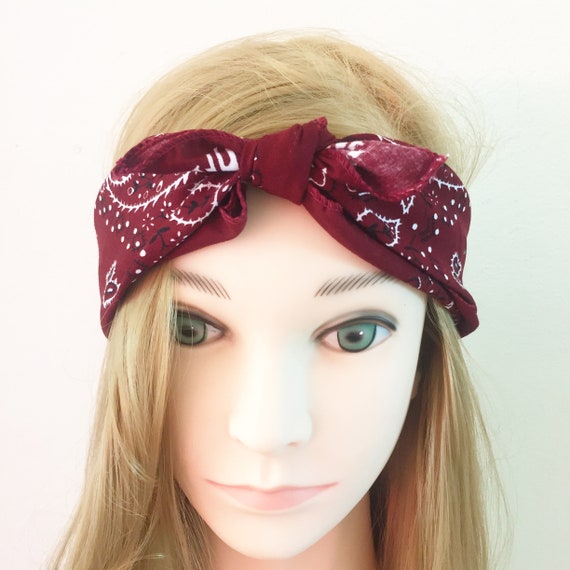 Turban Femme Severine Serre Tete Bandeau Hippie Turban Fille