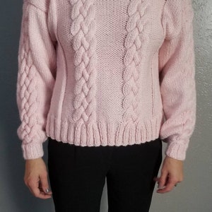 Knitting Pattern // Bulky Cable Sweater