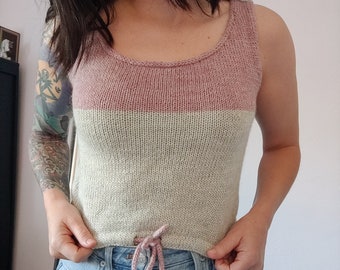 Knitting Pattern // Half Full Tank