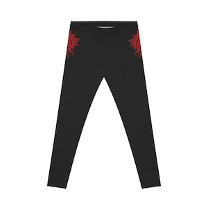 Stylish Women&#39;s Casual Leggings with Bold Floral Design, Activewear, Workout Pants, Fitness Apparel, Lounge Leggings