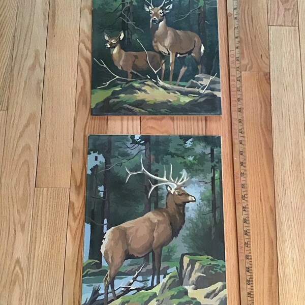 Paint by Number Deer Etsy