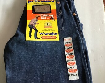 Never worn Wrangler Jeans -13MWZ - denim Pro Rodeo The Original Cowboy Cut. Size 27 x 31. #2291