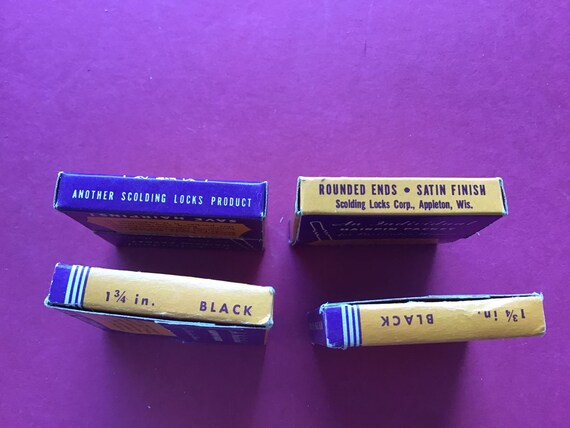 Vintage Set of 4 Boxes of Scoldy Lox Invisible Extra Quality  display picture 1
