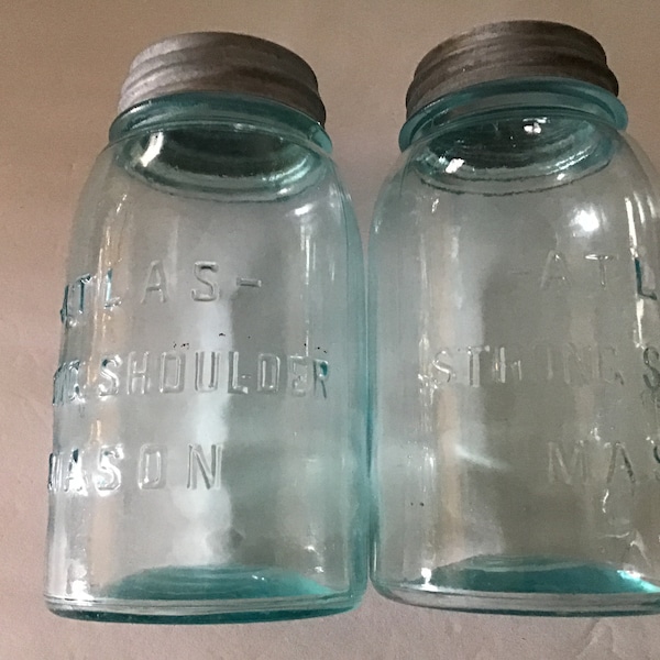 Green Canning Jars Etsy