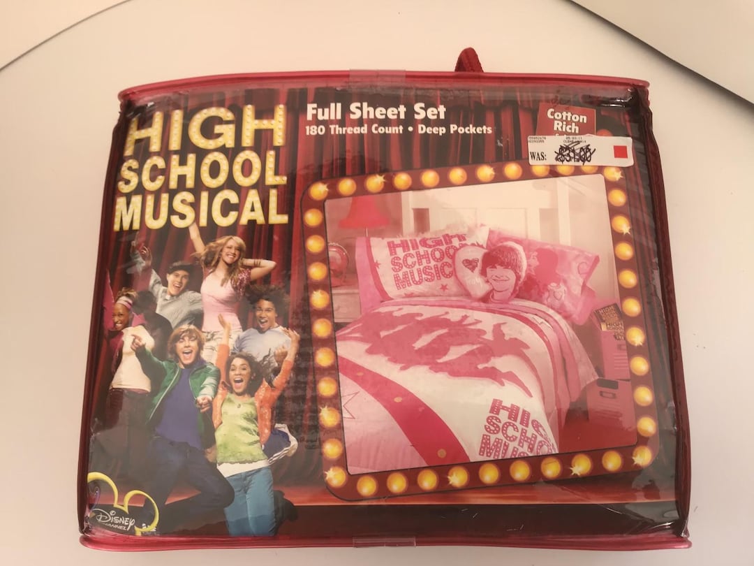 Disney High School Musical Full Bed Sheet in Original Packaging. #2717