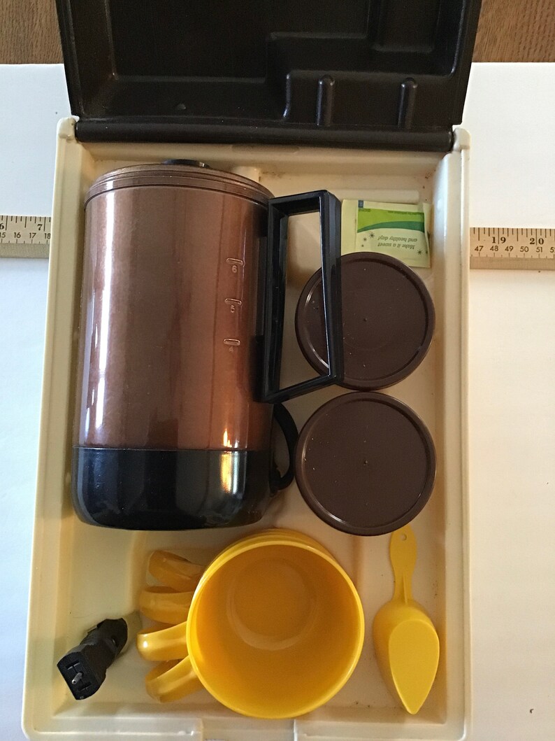 Vintage 1970's Empire Karnhome Coffee Maker Travel Kit Etsy