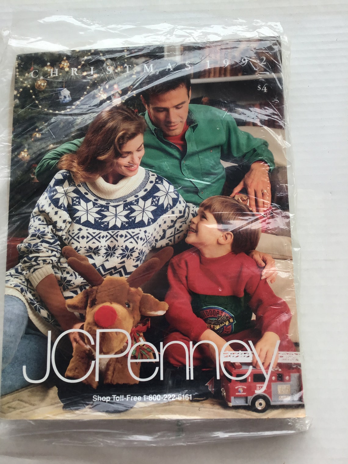 Vintage 1992 JC Penney Christmas Catalog wrapped in original Etsy