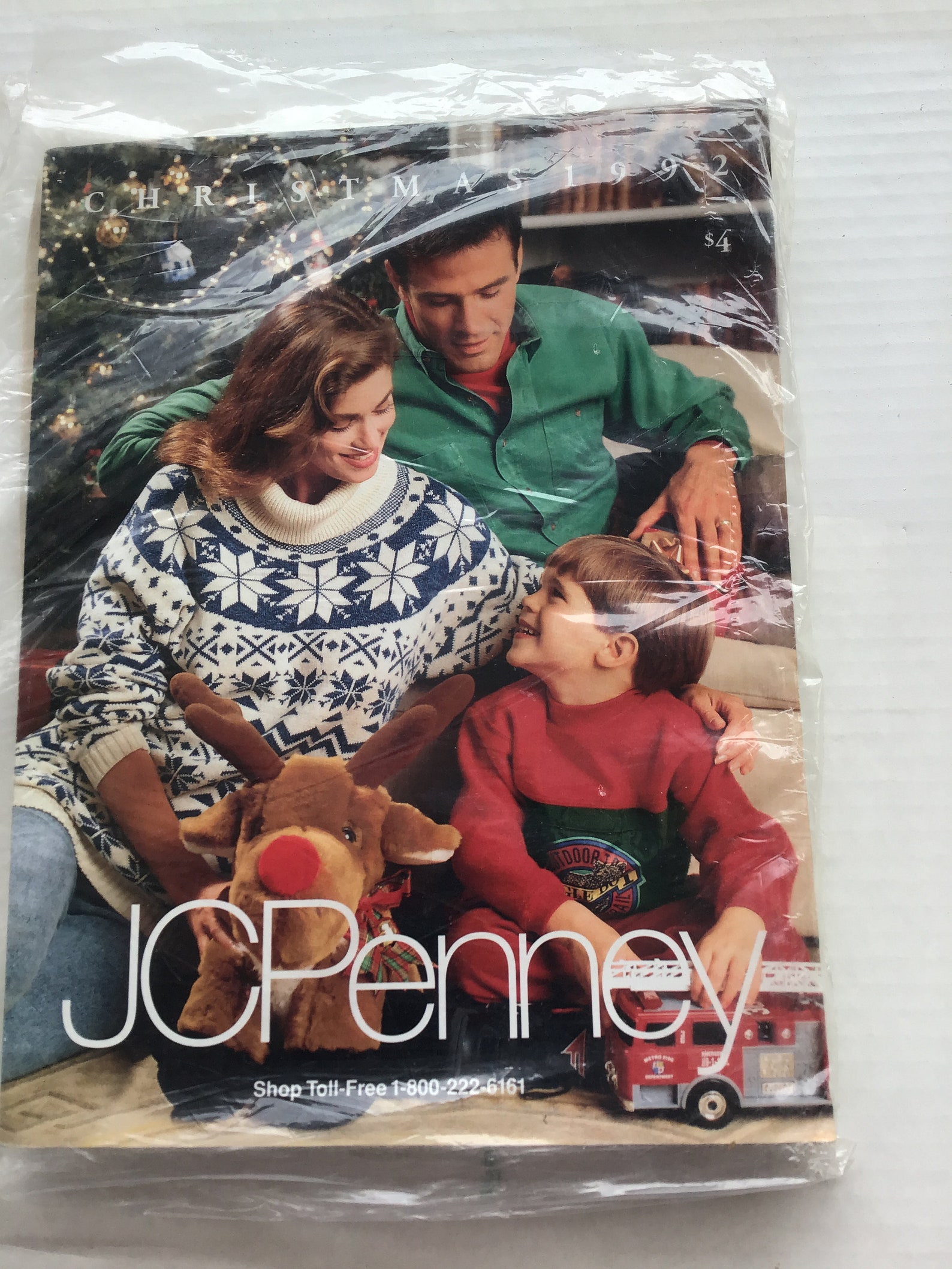Vintage 1992 JC Penney Christmas Catalog wrapped in original Etsy