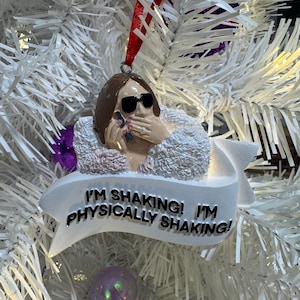 Bravo’s Real Housewives of Salt Lake City Lisa Barlow “I’m Shaking I’m Physically Shaking” Christmas Ornament bild 1