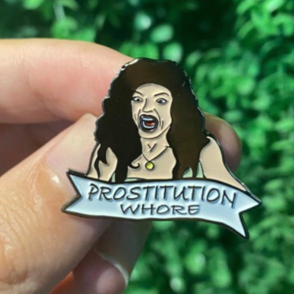 Bravo Teresa Giudice inspired Prostitution Whore pin RHONJ- Real Housewives of New Jersey
