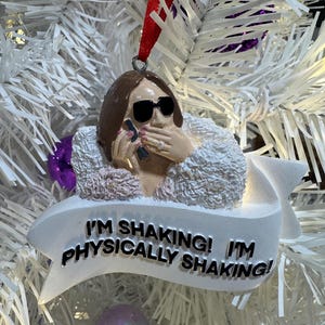 Bravo’s Real Housewives of Salt Lake City Lisa Barlow “I’m Shaking I’m Physically Shaking” Christmas Ornament bild 2