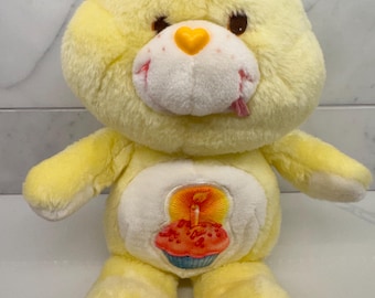 Orsetto di peluche Kenner del 1983, orsetto di compleanno, orsetto del cuore, 33 cm