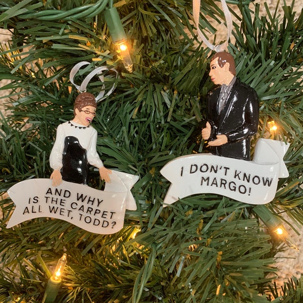 National Lampoon’s Christmas Vacation Inspired “Why Is The Carpet all Wet, Todd” ornament set