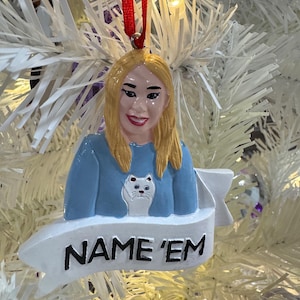 Bravo Real Housewives of Beverly Hills inspired Sutton Stracke “Name ‘Em” Christmas ornament