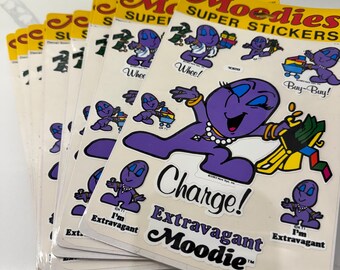 Vintage "Extravagant Moodie" Moodies Sticker Pack