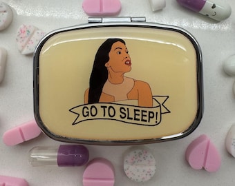 Bravo RHONY Bethenny Frankel “Go To Sleep” Inspired Pill Box