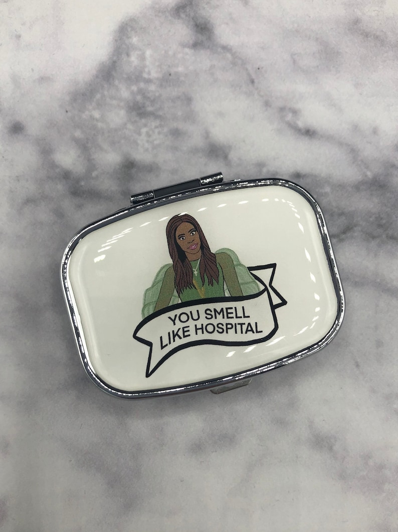 Real Housewives of SLC Mary Cosby You Smell Like Hospital Inspired Pill Case immagine 1