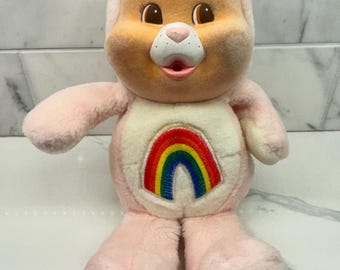 Vintage 1986 Kenner Care Bear Cub Cheer Bear from the Care Bears Cousins Cubs Line