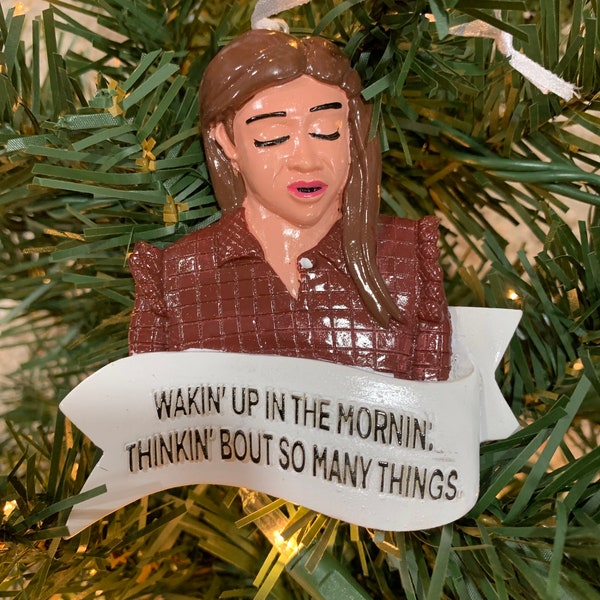 Bravo Real Housewives of New Jersey Gia Giudice “Wakin’ Up In The Morning” inspired Christmas Ornament
