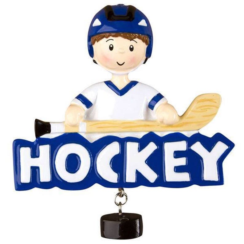 Personalized Hockey Ornament