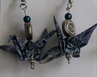 Boucles d’oreilles Origami Crane (différentes couleurs et styles disponibles)