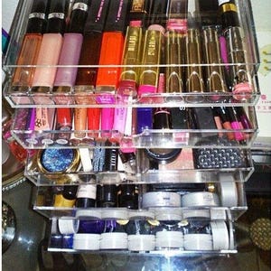 Makeup Organizer 5 Drawer Clear Acrylic A5M by GlamoureBox image 6