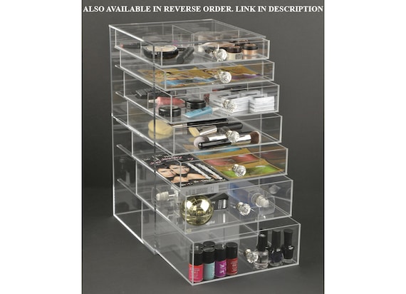 OnDisplay Dana Drehbarer Make-up-Organizer – Acryl, 6 Fächer, 17,8x17,8x16,5 Cm, Transparent