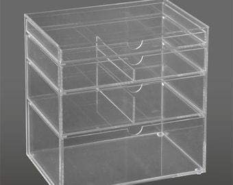 4 Drawer Makeup Organizer Mini by The GlamoureBox (A4M)