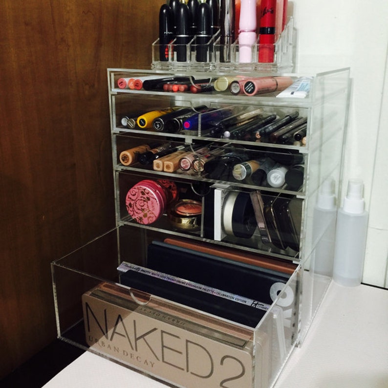 Makeup Organizer 5 Drawer Clear Acrylic A5M by GlamoureBox image 7