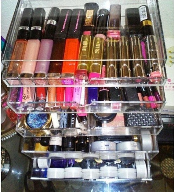 Eyeshadow Palette Organizer Lipstick Makeup Storage Tray Cosmetics Rack  Makeup Tools Compartment Holder Women Makeup Organizer