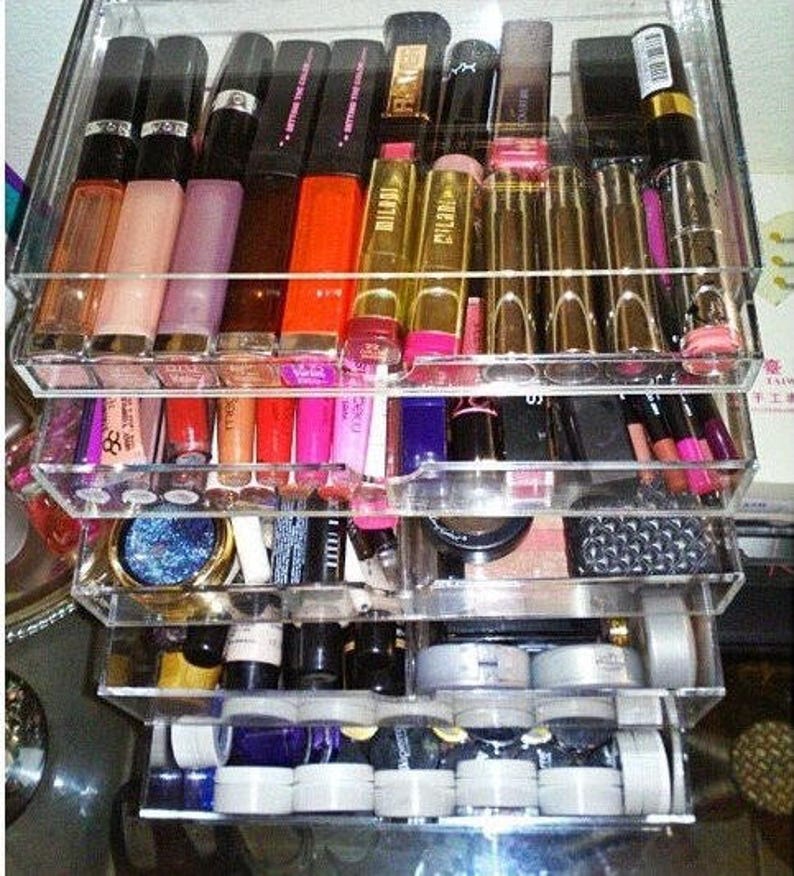 Makeup Organizer 5 Drawer Clear Acrylic A5M by GlamoureBox image 6