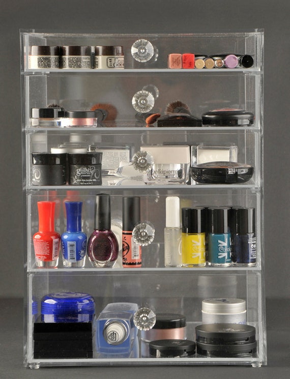 Stackable Cosmetic Organizer Drawers, Acrylic Clear Makeup Organizer, Vanity