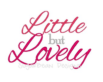 Little but Lovely Embroidery Design. Two Sizes Included. Valentines Day Machine Embroidery Design.