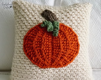 Kürbis gehäkelte Kissen-Muster - Herbst Dekor