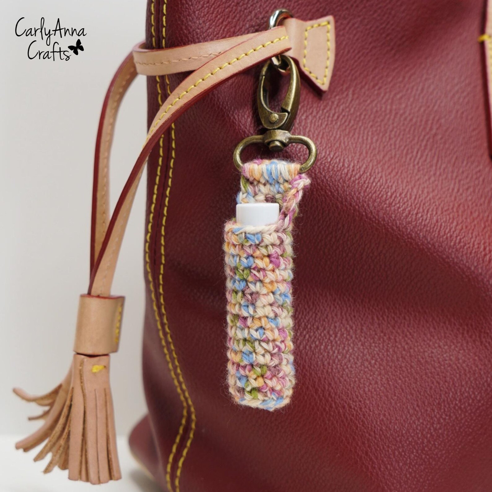 Crochet PATTERN Lip Balm Holder // Keychain Chapstick Holder Etsy
