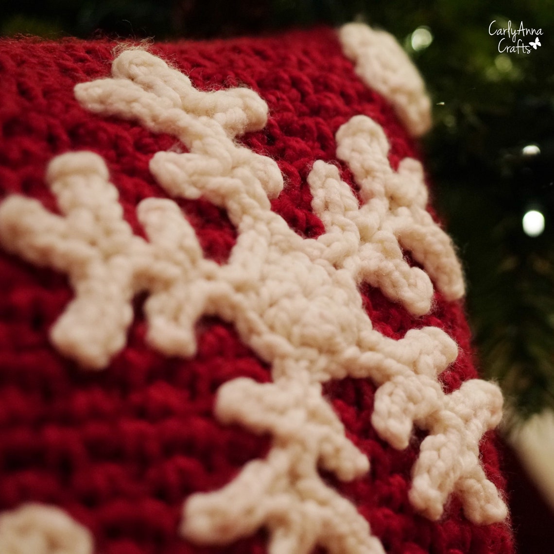 Crochet Snowflake Pillow PATTERN // Crochet Winter Decor // Christmas