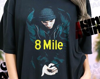 Vintage Style 8 Mile Promo Tee | Retro 2000s Eminem Shirt