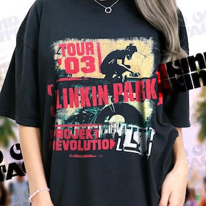 Vintage Style Linkin Park Projekt Revolution 2003 Tour Tee | Retro Nu Metal Band Shirt | Comfort Colors Rock Tee | Retro LP Band Tee