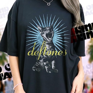 Vintage Style Deftones Adrenaline Cat Tee | Retro Deftones Shirt | 90s Rock Band Comfort Colors Tee | Black Grunge Music Shirt