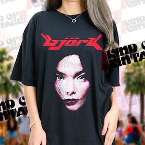 Vintage Style Björk Y2K Retro Graphic Tee