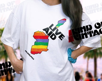 LIVE AID Tシャツ 1985's LIVE AID T-SHIRT - Cocky Crew Store -Antiques & Old