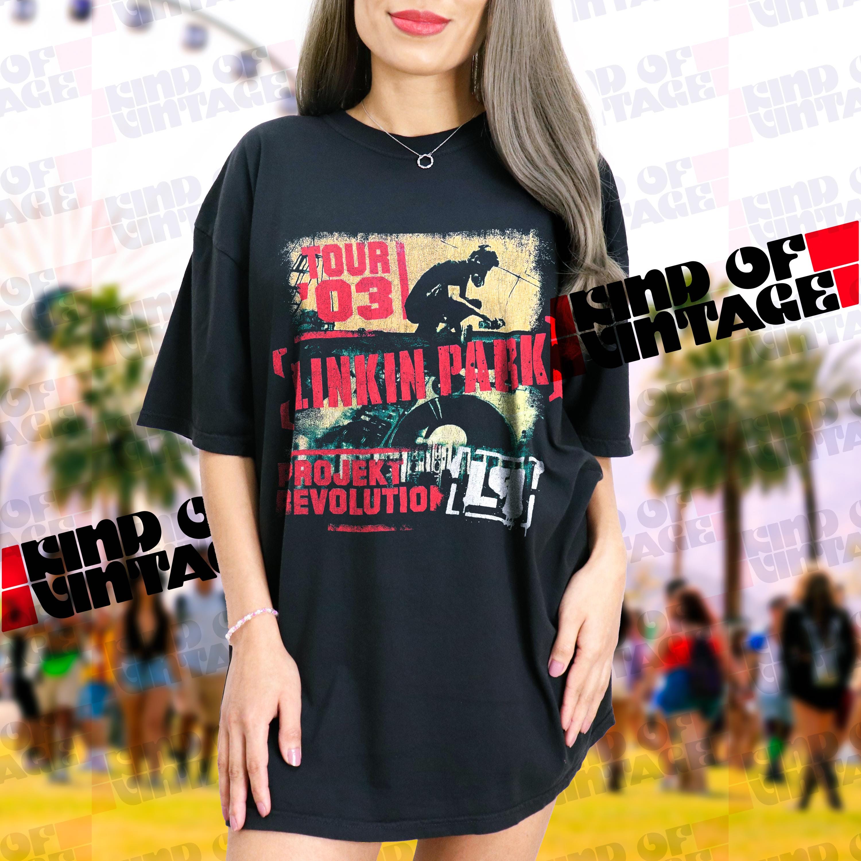 Vintage Style Linkin Park Projekt Revolution 2003 Tour Tee | Retro