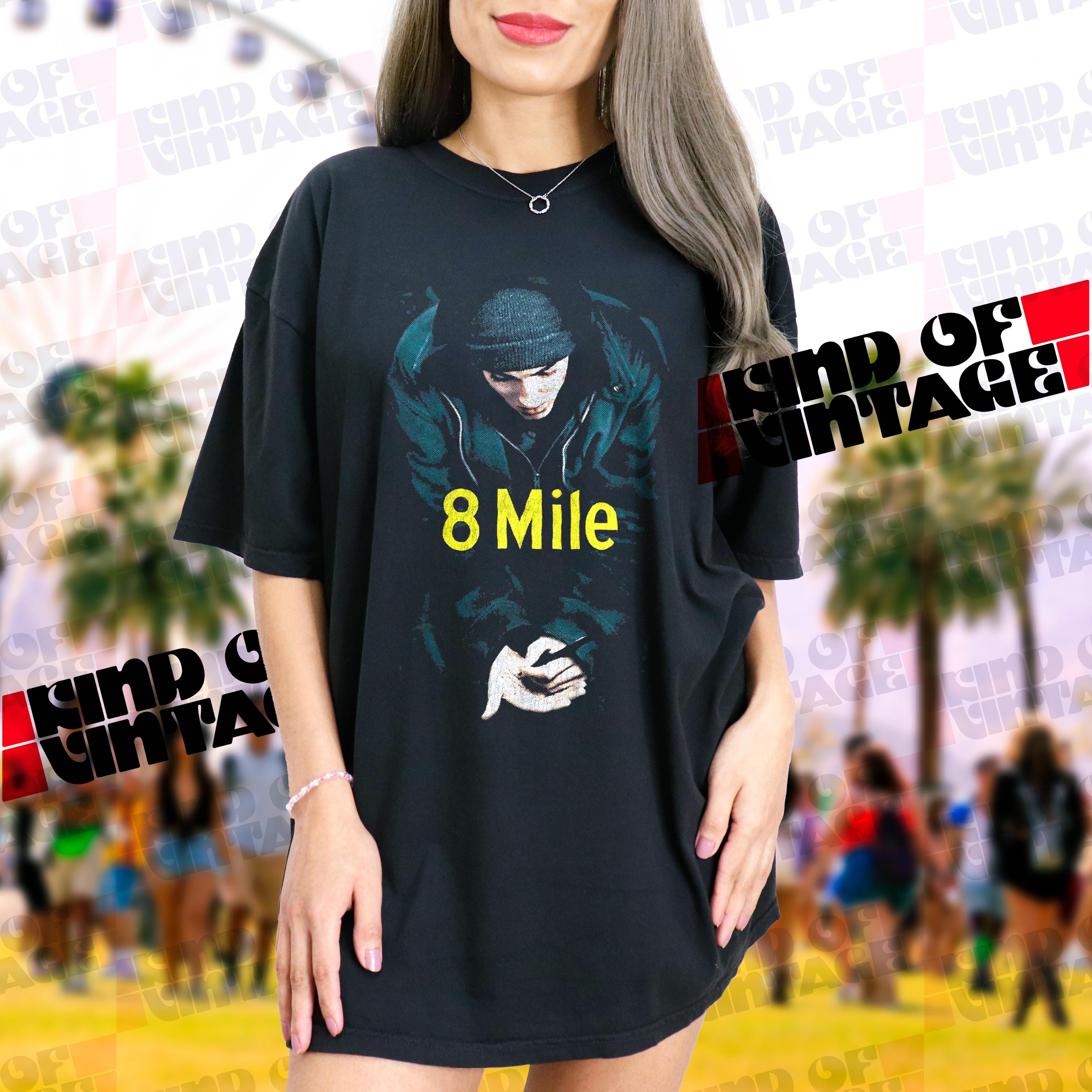 Eminem 90s vintage Tシャツ　8mile Vintage Style 8 Mile Promo Tee | Retro 2000s Eminem Shirt