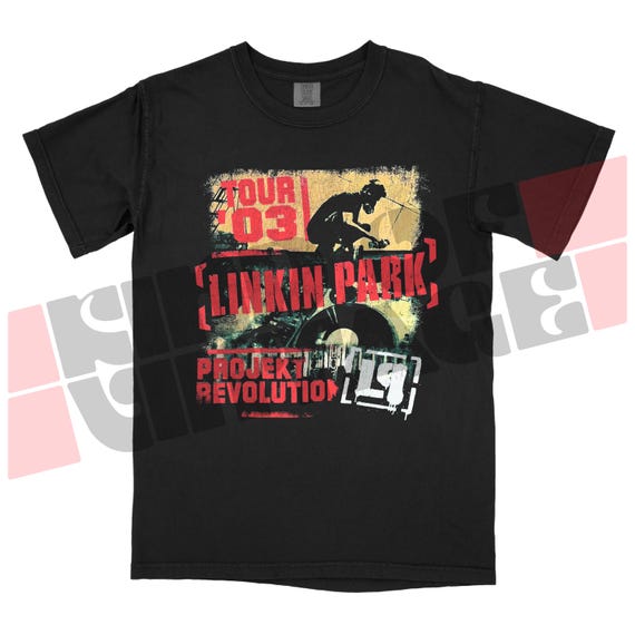 Vintage Style Linkin Park Projekt Revolution 2003 Tour Tee
