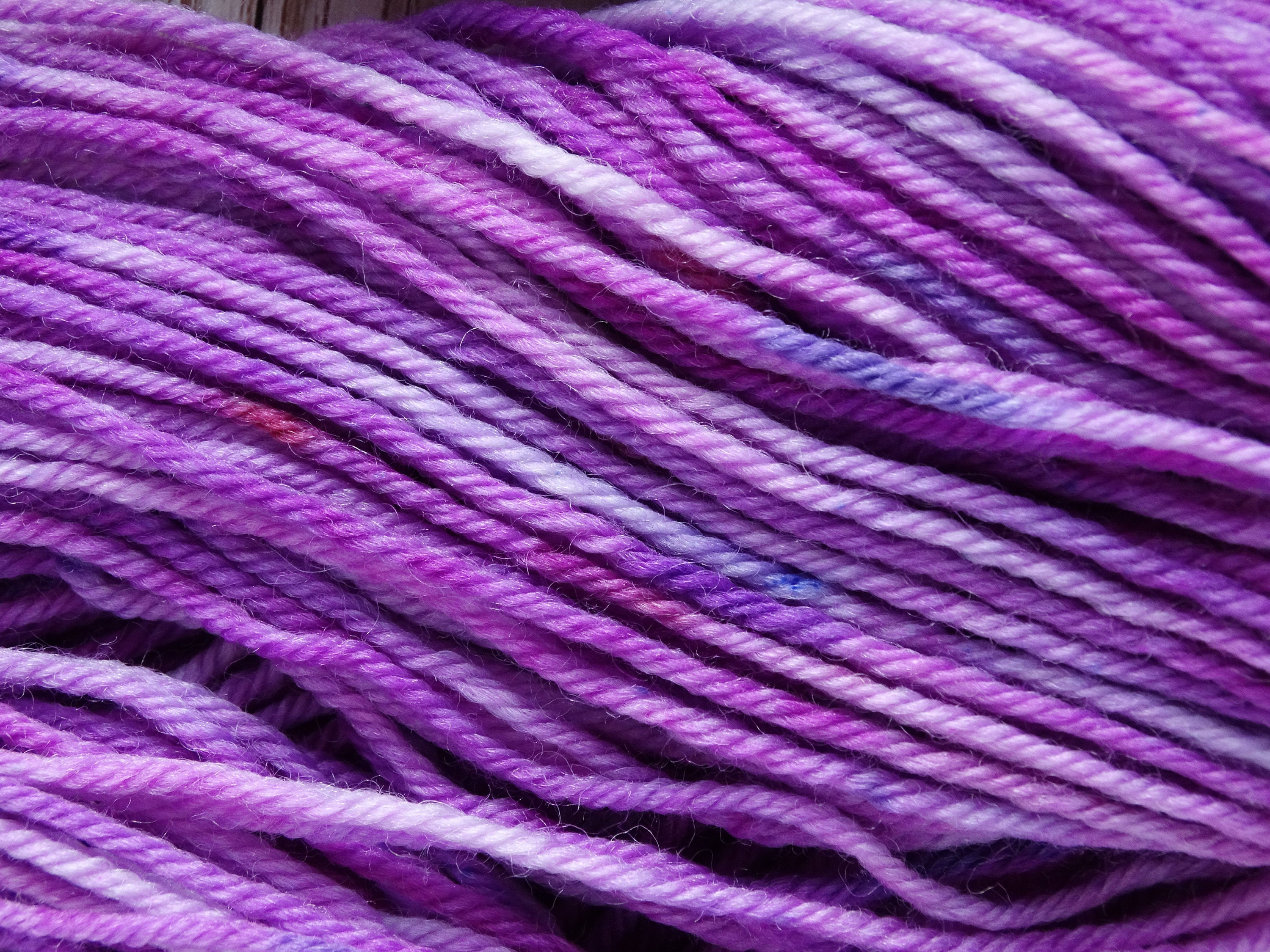 Purple Tonal DK Handdyed Yarn DK Weight Superwash Merino Etsy
