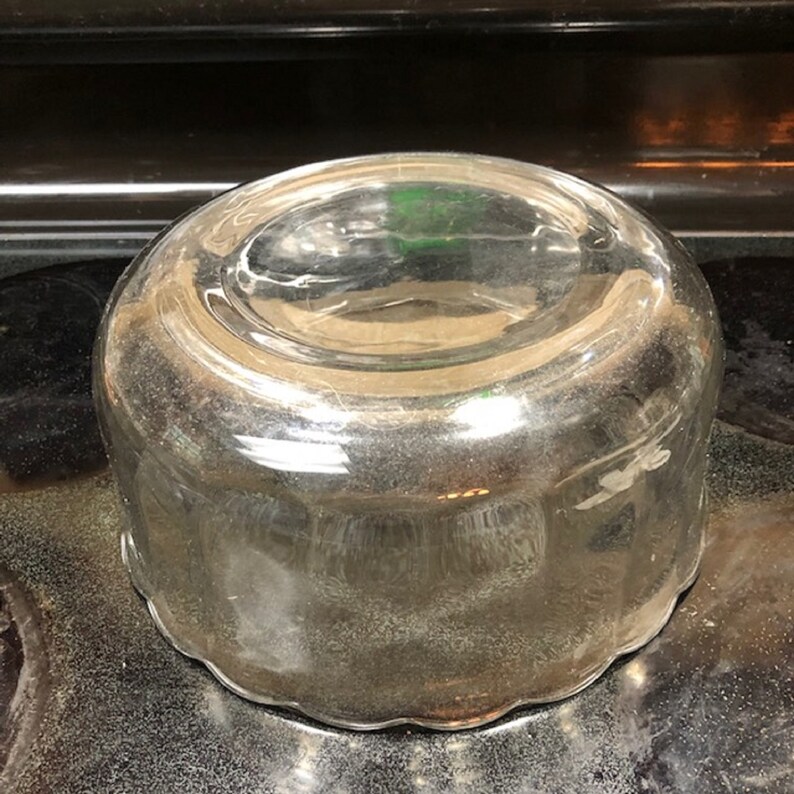 Vintage Fluted Clear Glass Punch Bowl Four Quarts FREE Etsy