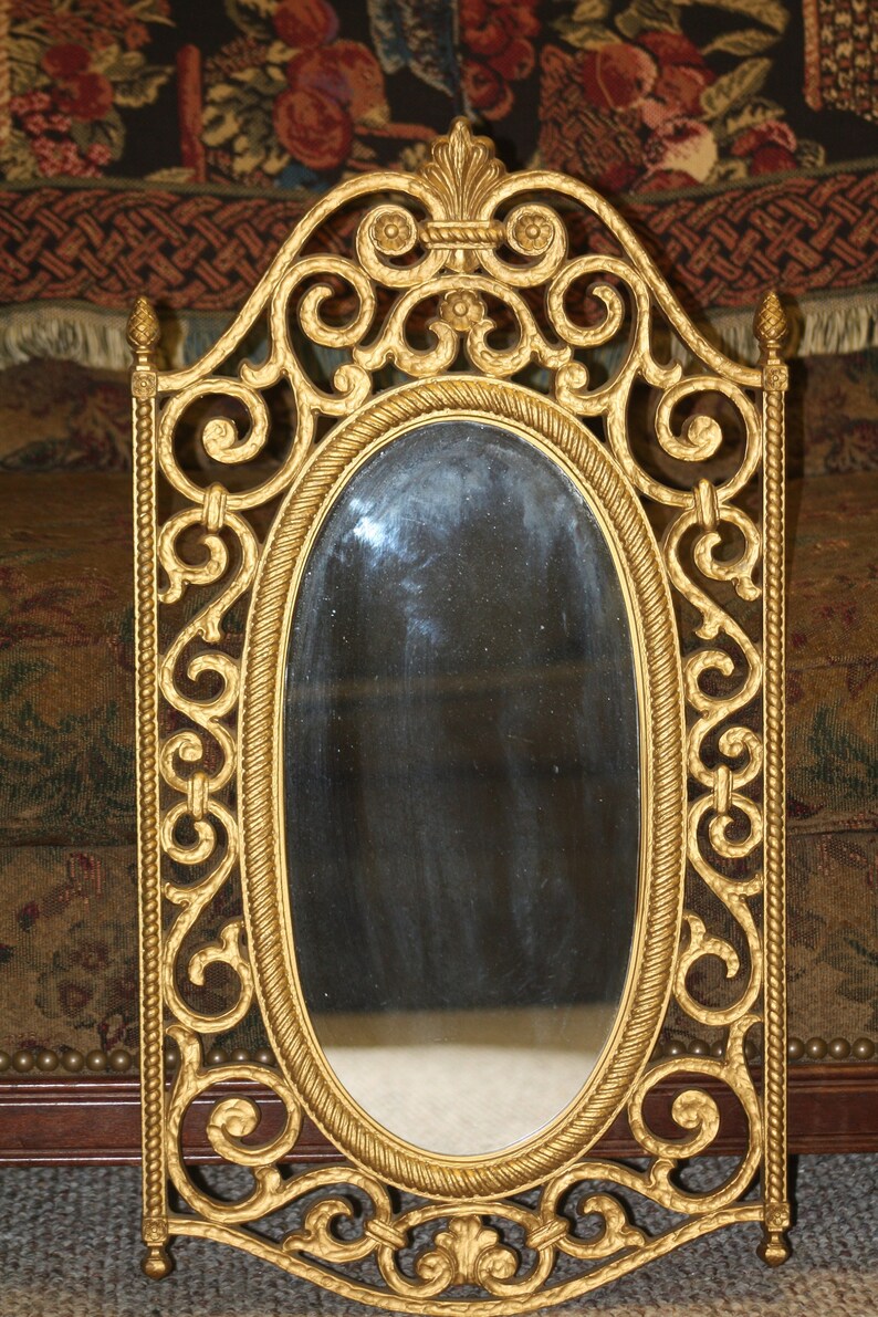 Diy Vintage Gold Mirror Vintage Wall Mirror with Large Gold Frame Approximately 30 x | Etsy