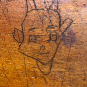 Very Vintage School Desk Of The Type Used In The 1920s, 30s, 40s - Pickup Only, No Shipping