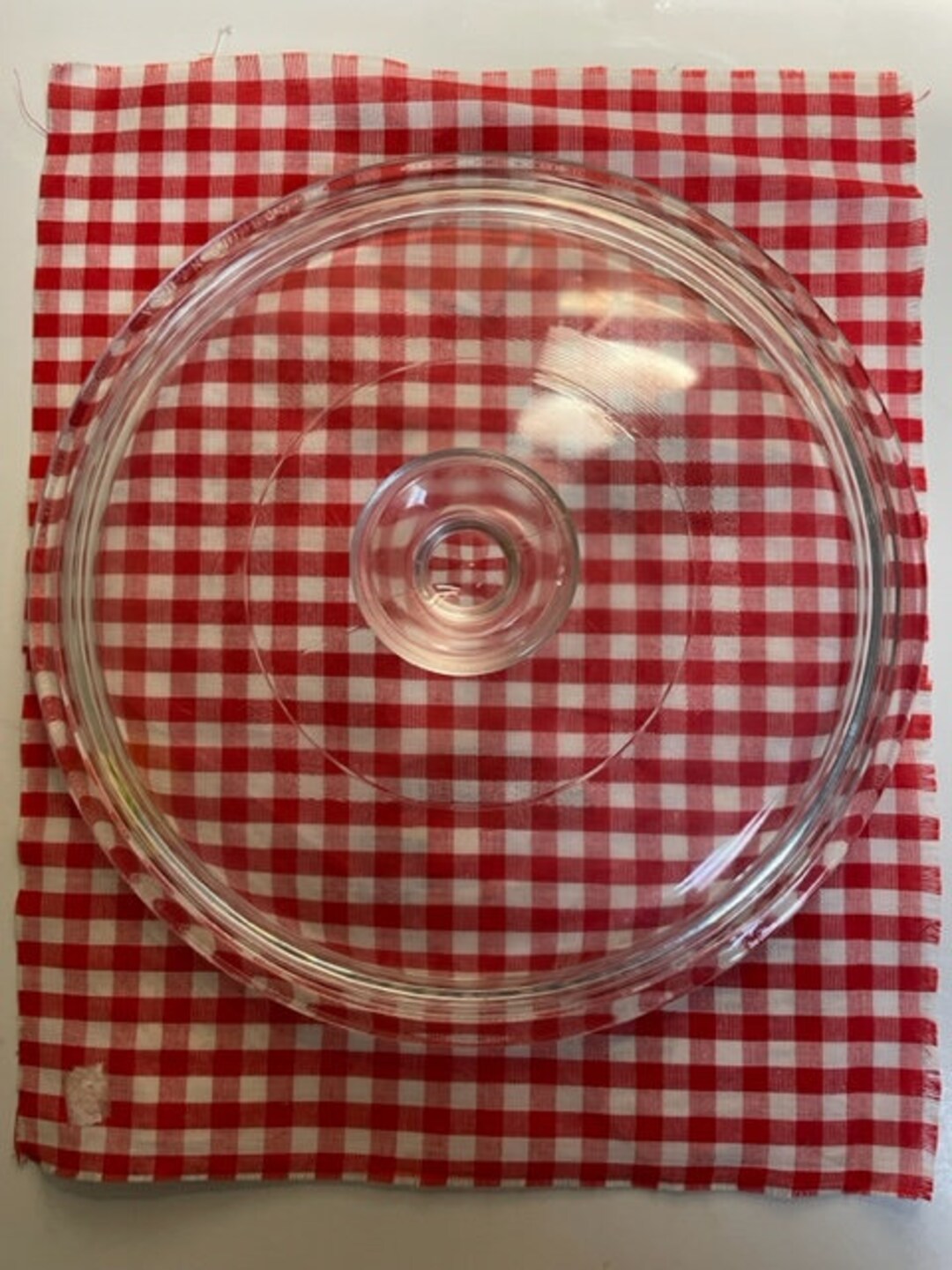 Corning Ware Clear Glass Lid8.75x8.75x2 Inches No Defects Free
